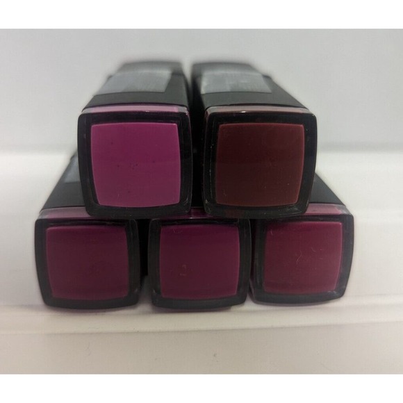 A Muse Matte Lipstick Shades of Mauve Purple Deep Tone Lot of 5 Sealed New - Picture 2 of 4